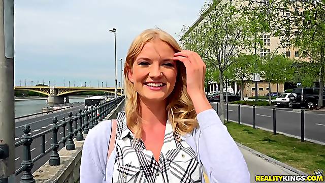 Sexy MILF gets picked up for cash and fucked in the ass