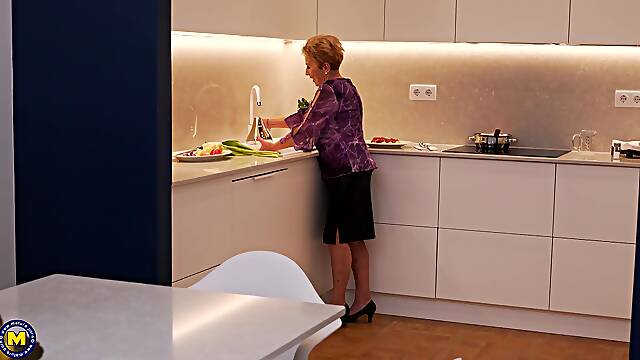 Supreme home sex with his old granny