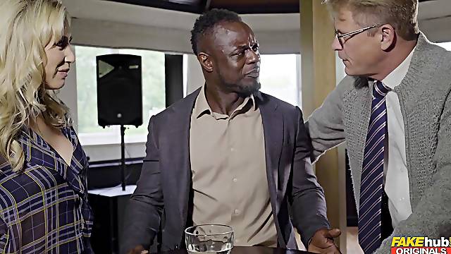 A real pleasure for the black dude to join his friend for a wild threesome