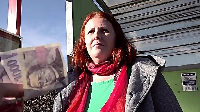 Luxurious MILF fucked in a public bus