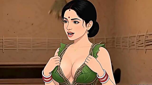 Desi Tribal Village Beauty Hot Passionate Night with Traveler in Forest Hut