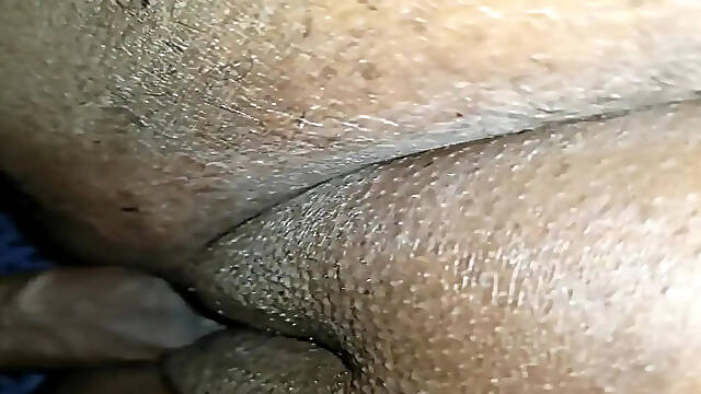 Fat ebony milf BBW missionary ride with close up of big dick