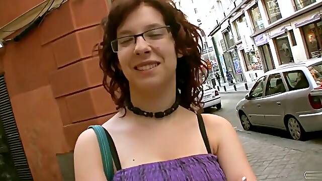 Puta Locura Busty Redhead teen 18+ Nerd Picked up and Fucked