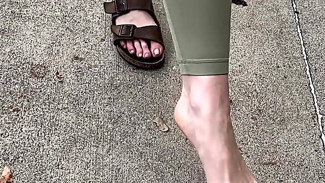 U pursue me around the store whilst I play with my Birkenstocks!