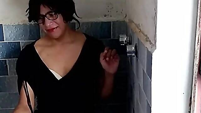 Joselynne Crossdresser In High Heels And Nylons With Pink Strap Livecam Part 04 One more Angle