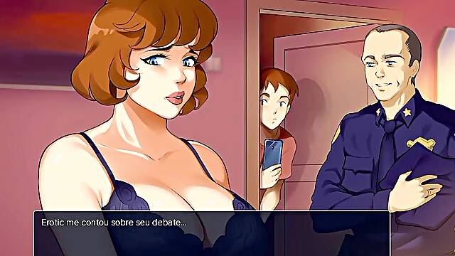 Cougars Plaza #82: mummy plumbs a cop to save her lover (NTR Route)