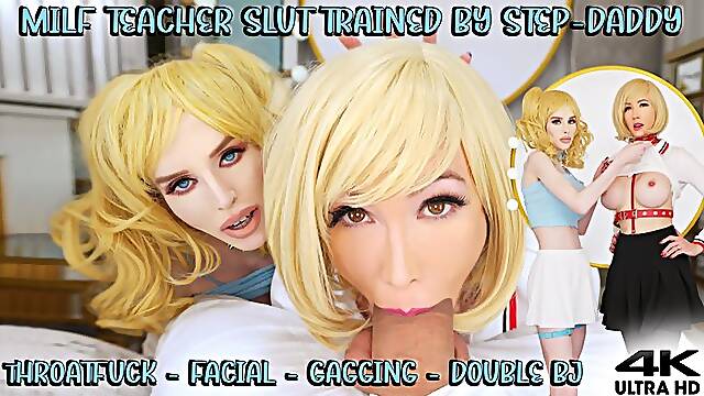 Step-Daddy Gives Teacher Slut Training