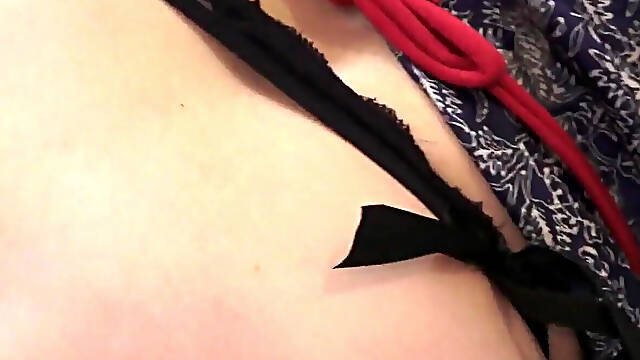 Milking stepson in the kitchen before his date