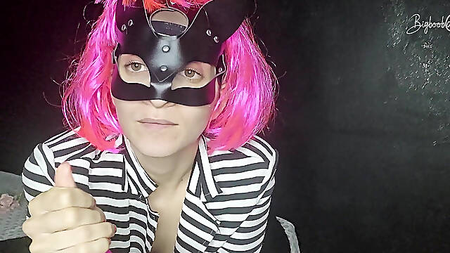 Come Watch My Big Natural Tits Bounce as I Masturbate in My Pussy Mask