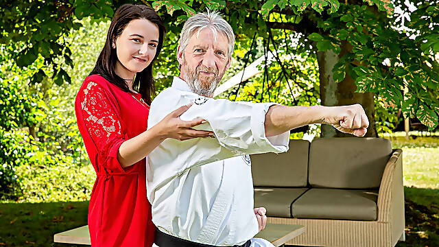 Outdoor Karate Practice - Granddadz