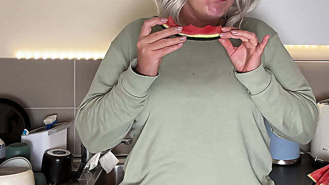 Juicy Watermelon Mess - Soaking Wet Pants Surprise!